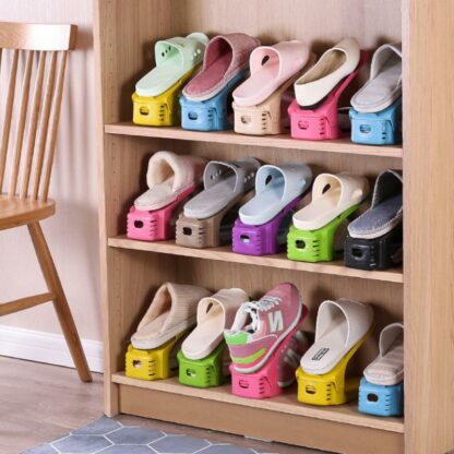 Support pour rangement des chaussures, économise l'espace, en plastique, 7 couleurs au choix
