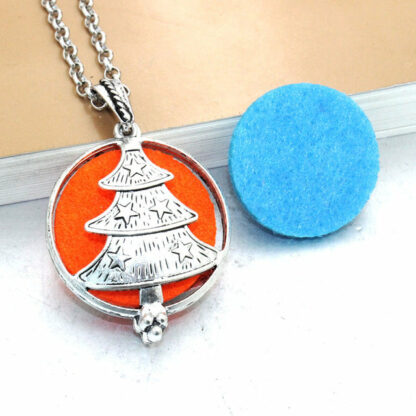 Collier diffuseur d'huile essentielle avec pendentif vintage